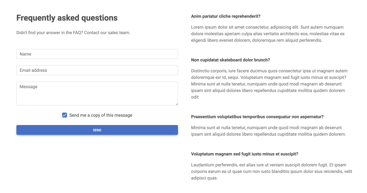 FAQ Design Block Light v.3